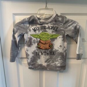 Star Wars Baby Yoda Long Sleeve Shirt/ Sweatshirt Size 4T